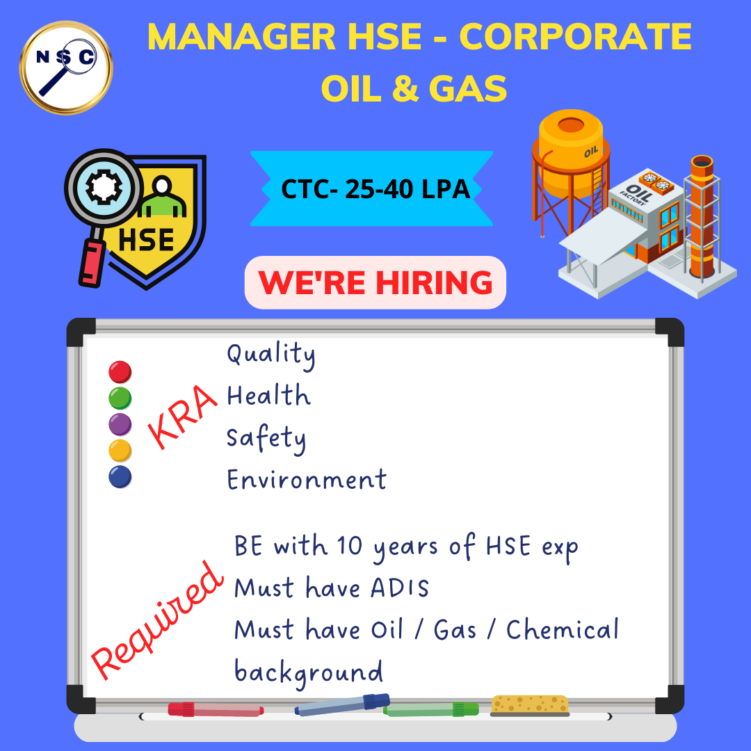 Manager Health Safety & Environment- Corporate Office – NetSysCon ...