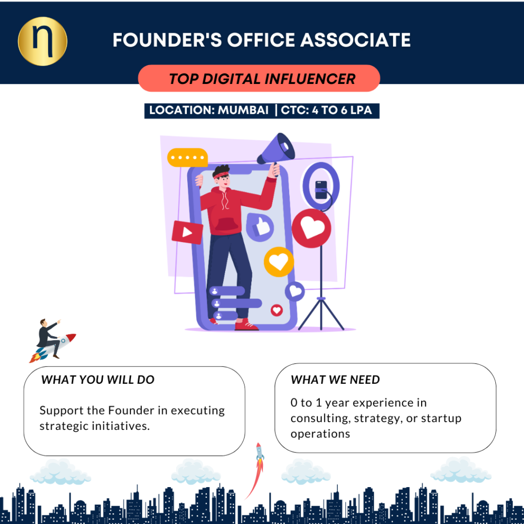 Seeking a Founder's Office Associate for a Forbes Top 100 Digital Star. Experience in strategy or startup operations preferred.