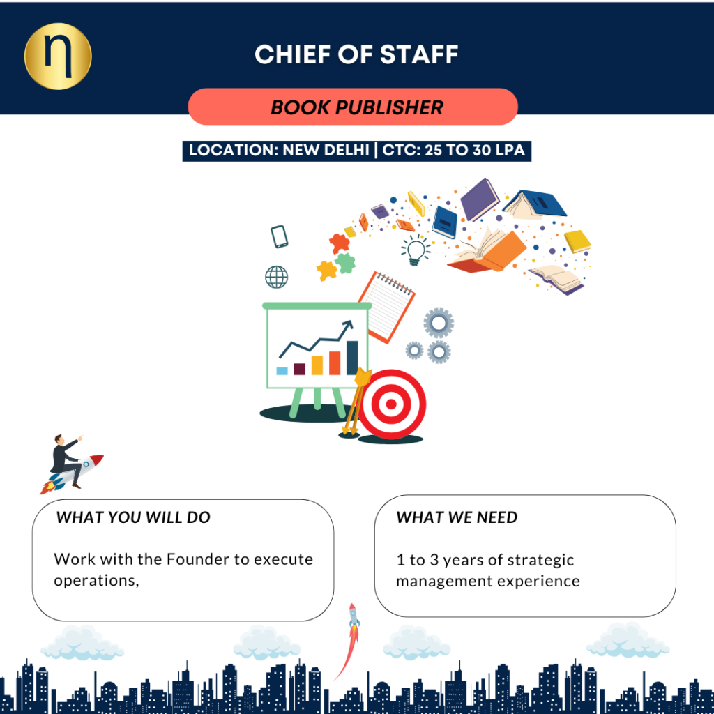 We are seeking a Chief of Staff with 1 to 3 years in a prior Chief of Staff, Strategy Associate, or similar operational/strategic role