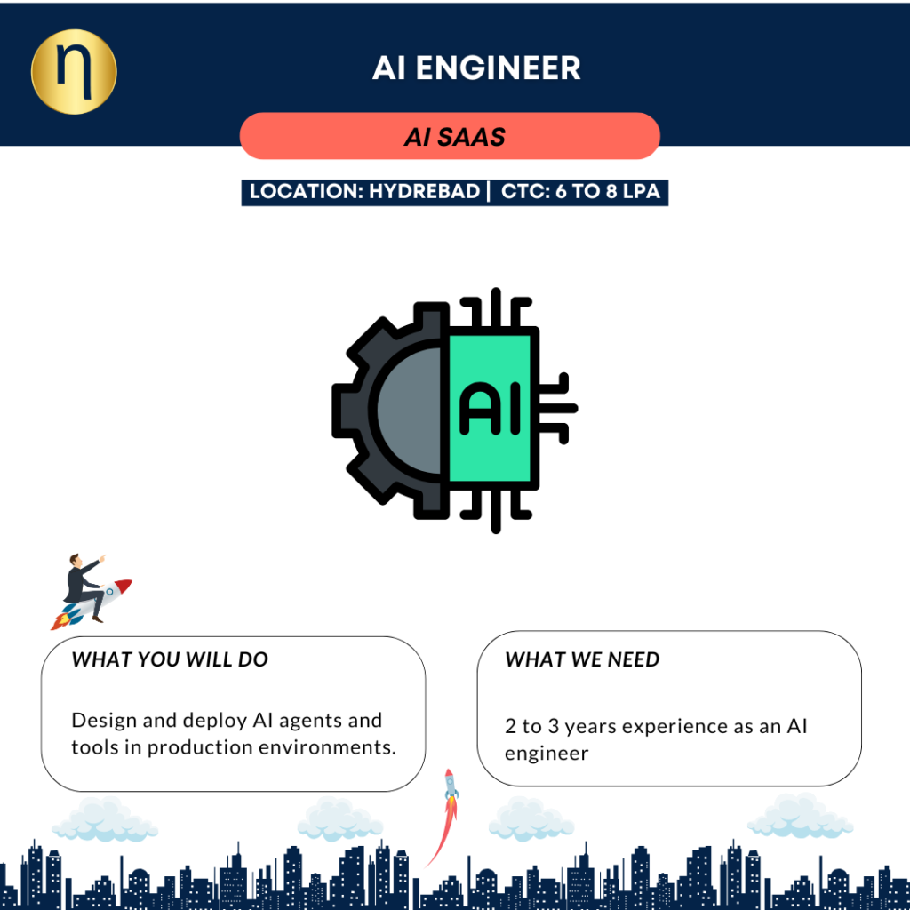 Seeking an AI Engineer with 2+ years of experience in building agents, workflows, or complex automation systems