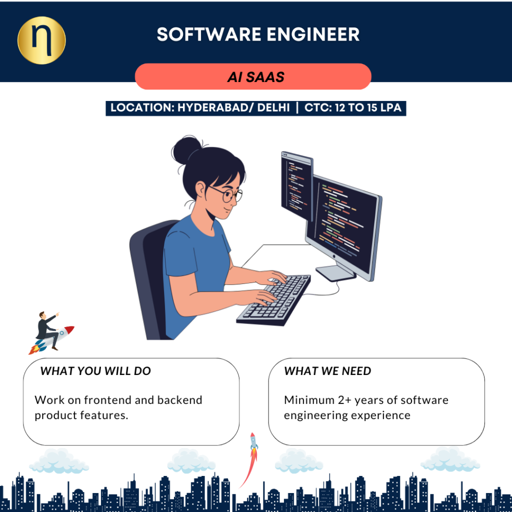 We are seeking a Software Engineer with Minimum 2+ years of software engineering experience for an AI Enabled Enterprise Solutions Platform.