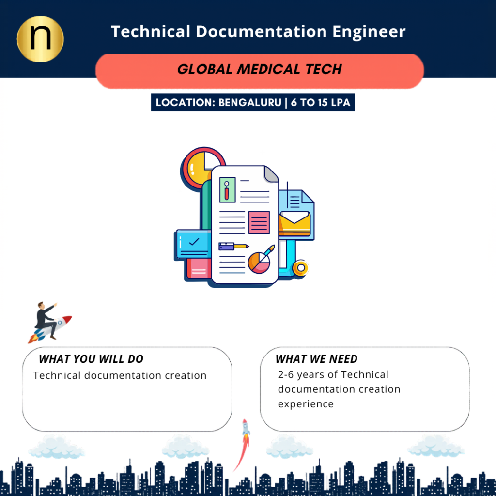 Looking for a Technical Documentation Engineer. Must have a Diploma / degree in Engineering with strong documentation experience.